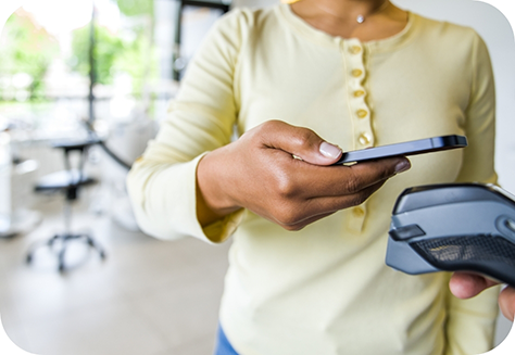 Using phone to pay for dental care
