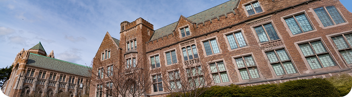 Outdoor view of building on campus